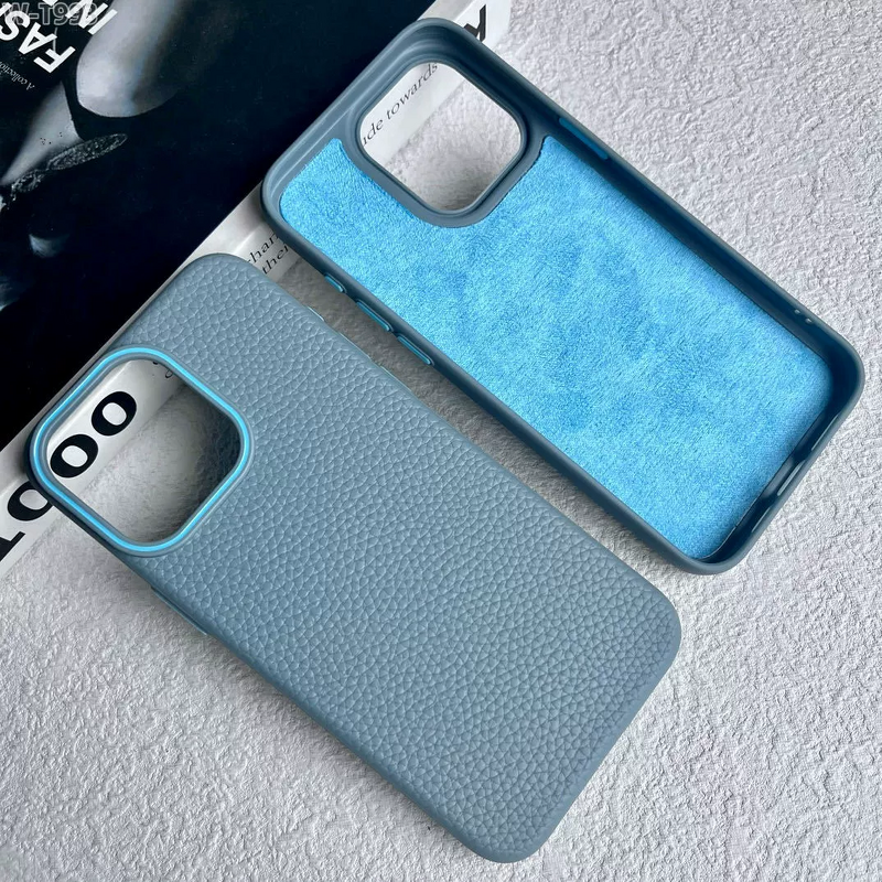 Phone Case - Manufacturer Luxury Retro Magnetic Litchi Grain PU Leather iPhone14/15/16 Pro Max