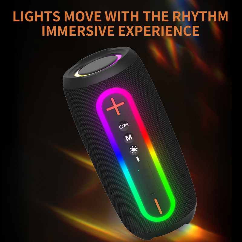 BT Speaker - Manufacturer IPX4 Waterproof 20W RGB 5.3 Deep Bass TWS 20H Boomboxes
