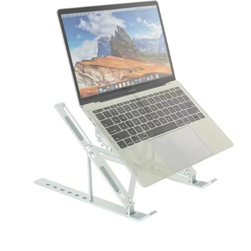Laptop Stand - Manufacturer Adjustable Height Foldable with Cooling Fan Laptop Tablet iPad