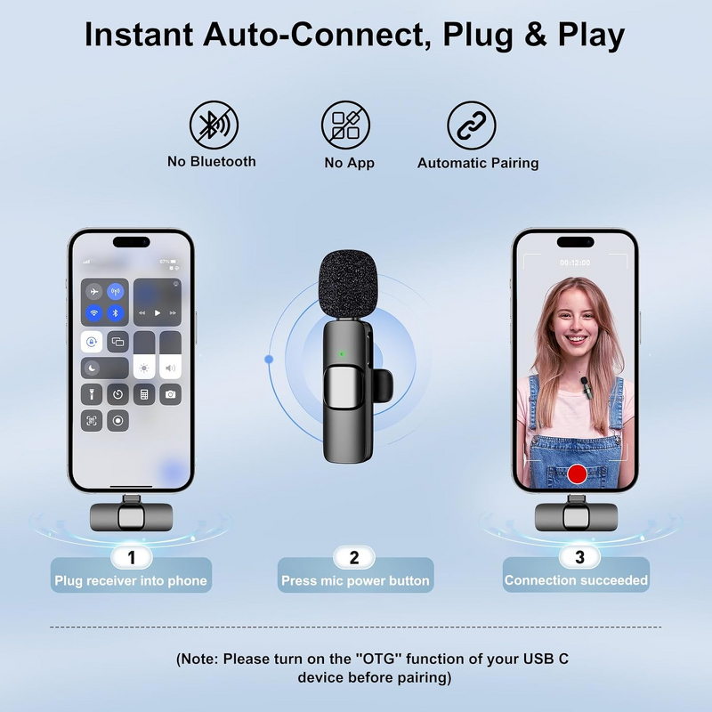 Gooseneck Mic - Manufacturer Professional Wireless Lavalier Receiver iPhone Video Interview