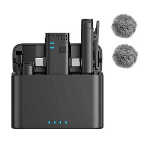 Lavalier Mic - Manufacturer 2 in 1 Professional iPhone iPad Android Charging Case Noise Cancellation