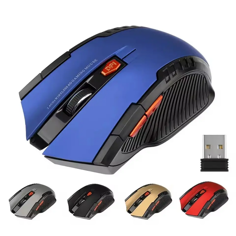 Gaming Mouse - Manufacturer 2.4G Wireless Mechanical 6 Keys 1600DPI Left-Handed Mac