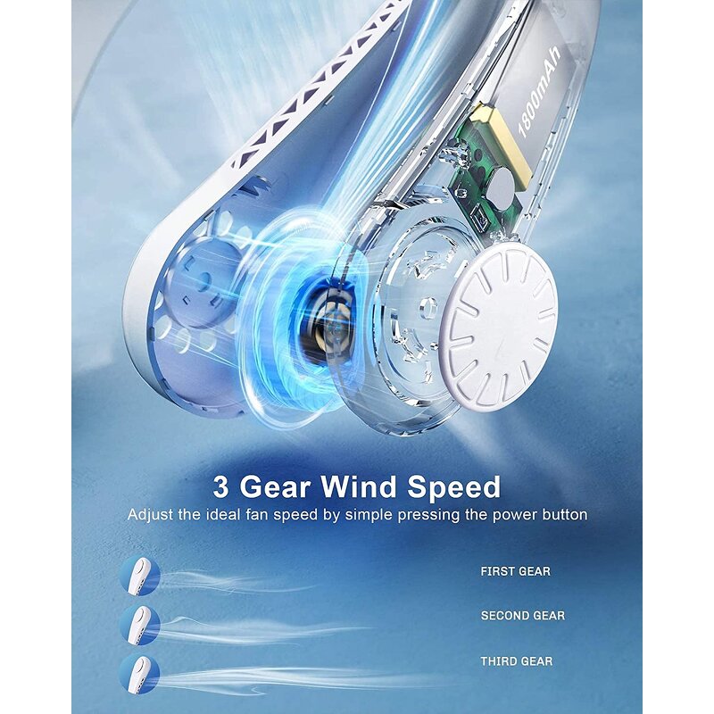 Neck Fan - Manufacturer Best Seller Wearable Cooling Rechargeable Hands Free Bladeless