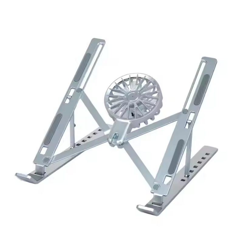Laptop Stand - Manufacturer Heat Dissipation 7-stage Aluminum 9-17.3" Removable Cooling Fan