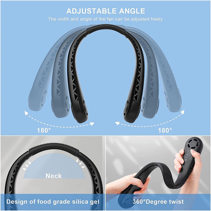 Neck Fan - Manufacturer Best Seller Wearable Cooling Rechargeable Hands Free Bladeless