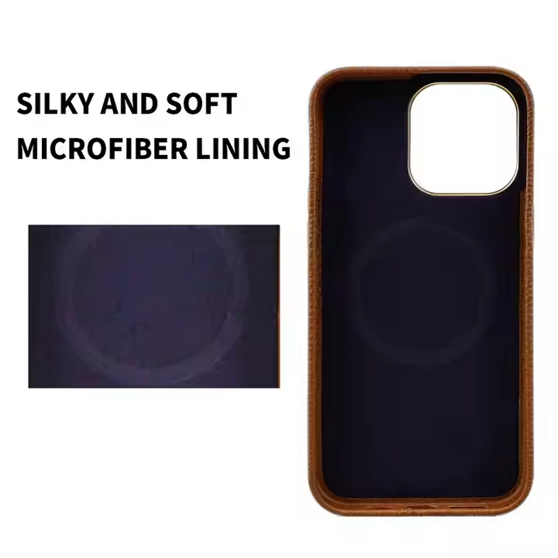 Phone Case - Manufacturer Luxury Retro Magnetic Litchi Grain PU Leather iPhone14/15/16 Pro Max