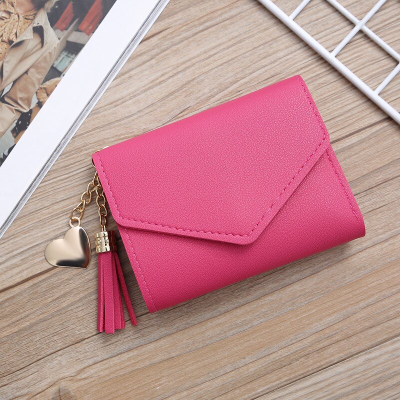Wallet - Manufacturer PU Leather Tassel RFID Blocking Card Holder Handbag for Women