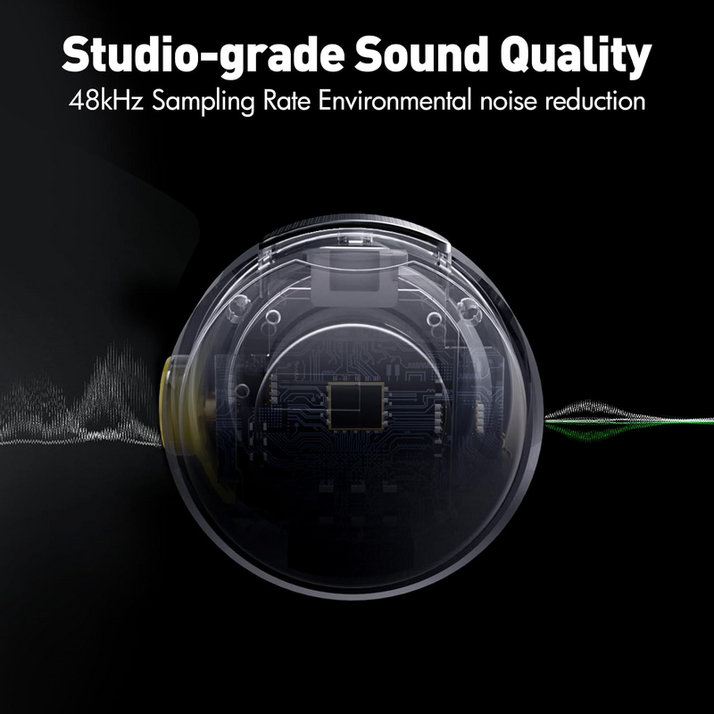 Lavalier Mic - Manufacturer Wireless iPhone/Android/PC 16hrs Noise Cancellation Gaming