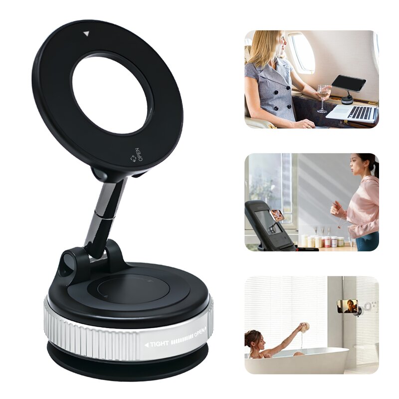 Car Phone Mount - Manufacturer 360° Rotating Vacuum Suction Waterproof Magnetic Universal