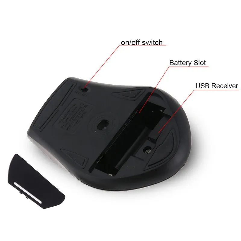 Gaming Mouse - Manufacturer 2.4G Rechargeable Silent 4 DPI Small Sized Hands Multi-Device