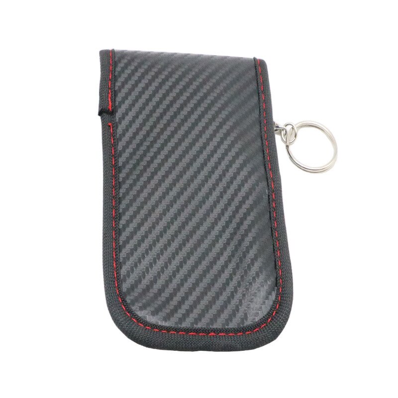 Faraday Bag - Manufacturer Compact Carbon Fiber PU Signal Blocking Car Key Wallet Pouch