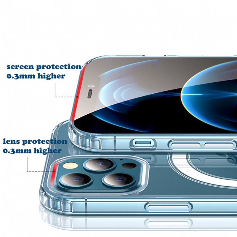 Phone Case - Manufacturer Magnetic Transparent Shockproof Wireless Charging iPhone16e Pro Max