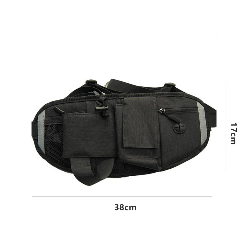 Pet Leash - Manufacturer Unisex Retractable Elastic Waist Belt Zipper Water Bottle Holder