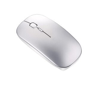 Wireless Mouse - Manufacturer BT4.0+2.4G Laser Optical Rechargeable 3D Mac PC Slim