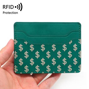 Men's Wallet - Manufacturer 2025 Minimalist PU RFID Custom Logo Coin Purse Money Clip