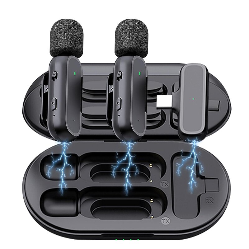 Lavalier Mic - Manufacturer Professional iPhone iPad Android Type C Charging Case Noise Reduction