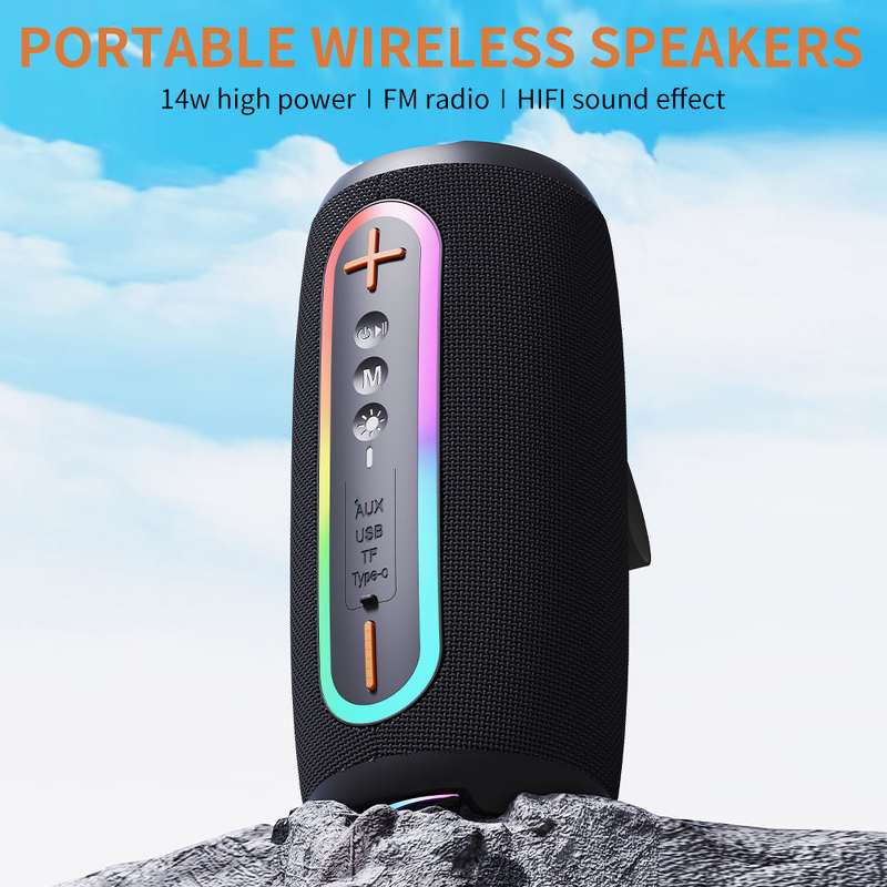 BT Speaker - Manufacturer IPX4 Waterproof 20W RGB 5.3 Deep Bass TWS 20H Boomboxes