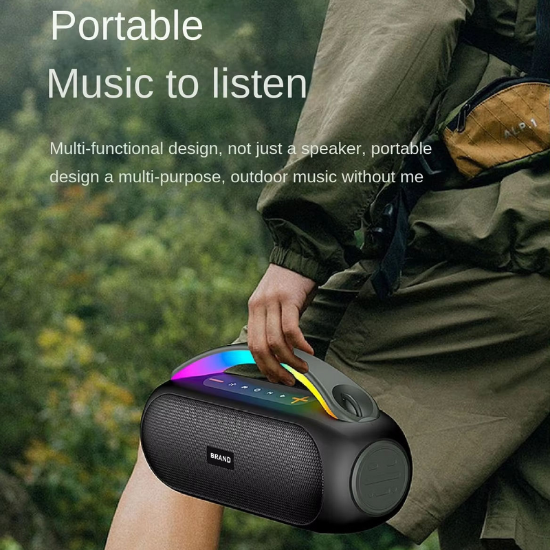 Gaming Speaker - Manufacturer Wireless 60W RMS Deep Bass RGB IPX5 Waterproof 15H Outdoor