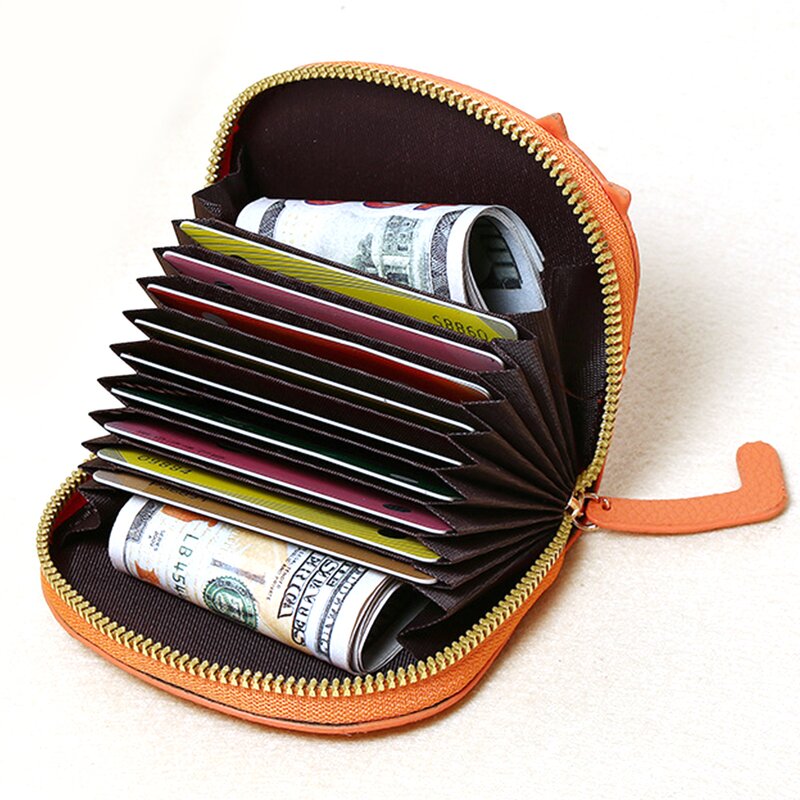 Wallet - Manufacturer Small Cat PU Lychee RFID Blocking Card Holder Handbag Wallet for Women