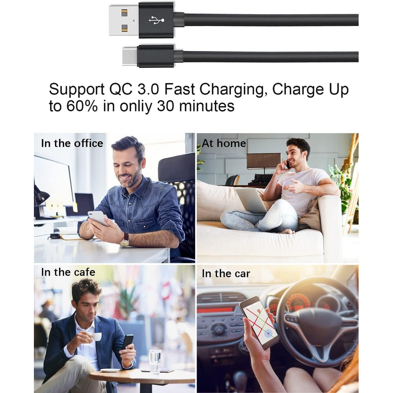 Wall Charger - Manufacturer QC3.0 USB 18W UK Plug Fast Charging Galaxy A14/A13/A04s/A12