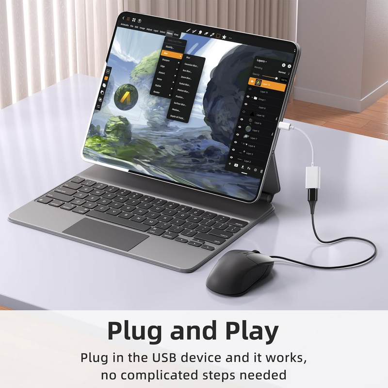 USB C Adapter - Manufacturer 3.0 OTG Male-Female Cable MacBook iPhone16 Pro Max Galaxy S24