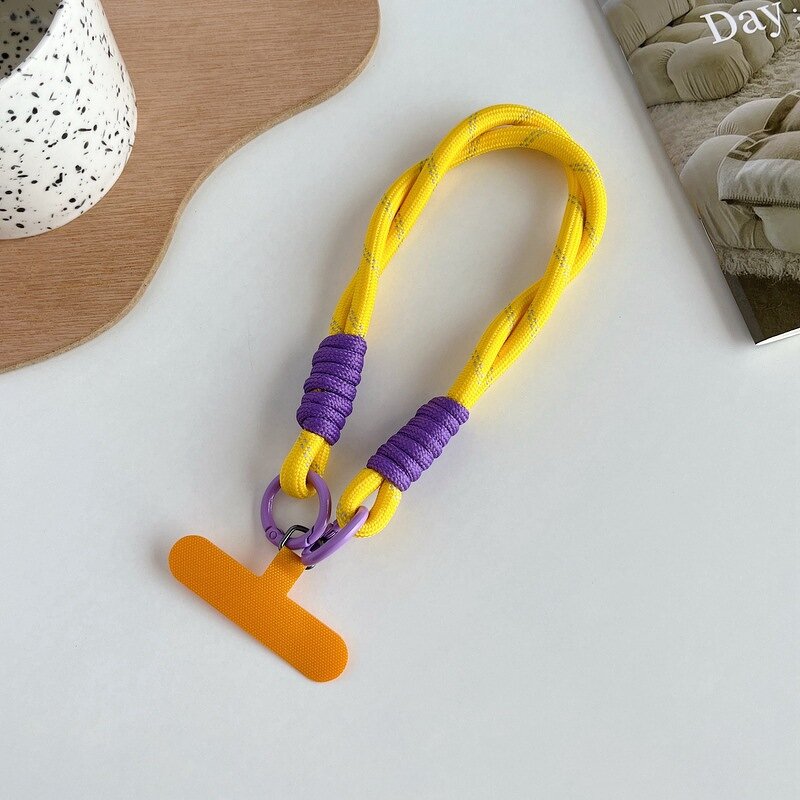Phone Strap - Manufacturer Fashion Wrist Anti-Lost Lanyard Twist Rope Pendant Case