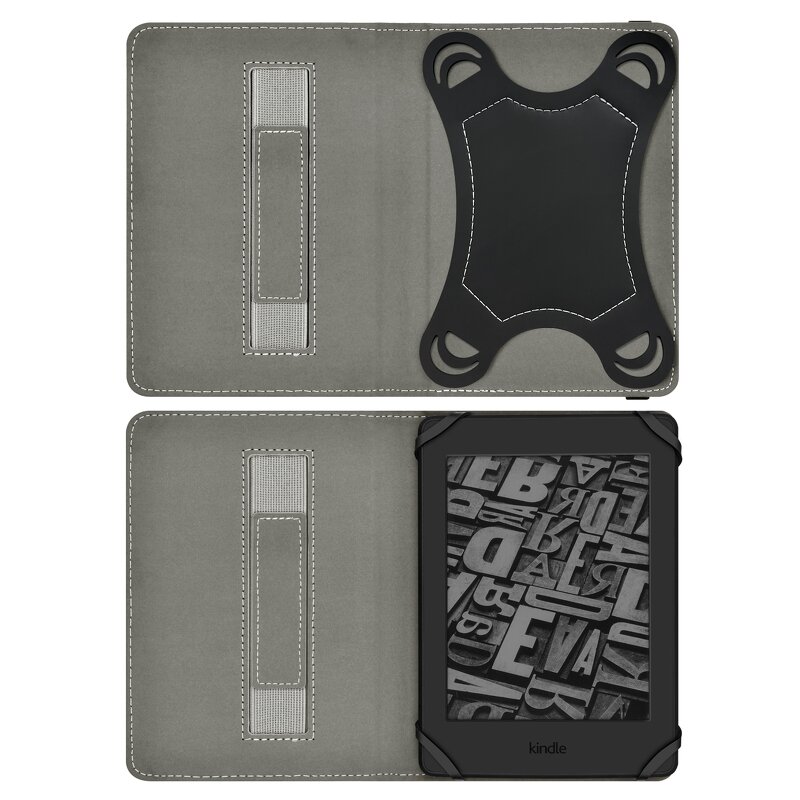 Kindle Case - Manufacturer Universal 6 Inch Classical Leather Shockproof Protector Cover