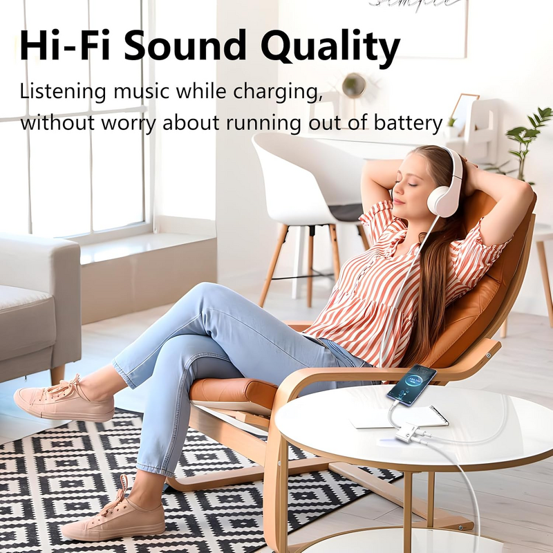 Audio Adapter - Manufacturer USB C to 3.5mm PD Fast Charging iPhone15/16 Pro Laptop