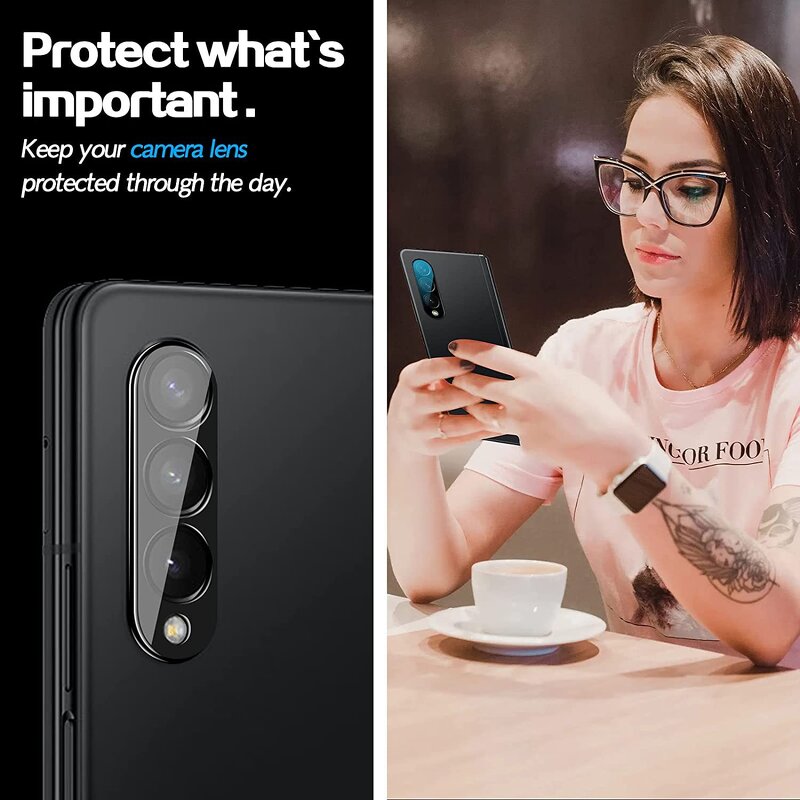 Lens Protector - Manufacturer HD Clear Anti Scratch Tempered Glass S22 Z Fold3 Z Flip3