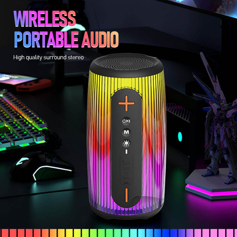 BT Speaker - Manufacturer Portable 5.3 3D Surround 24H IPX4 Waterproof RGB TWS LED
