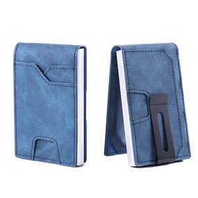 Men's Wallet - Manufacturer Custom Auto Genuine Leather RFID Zipper Polyester Short