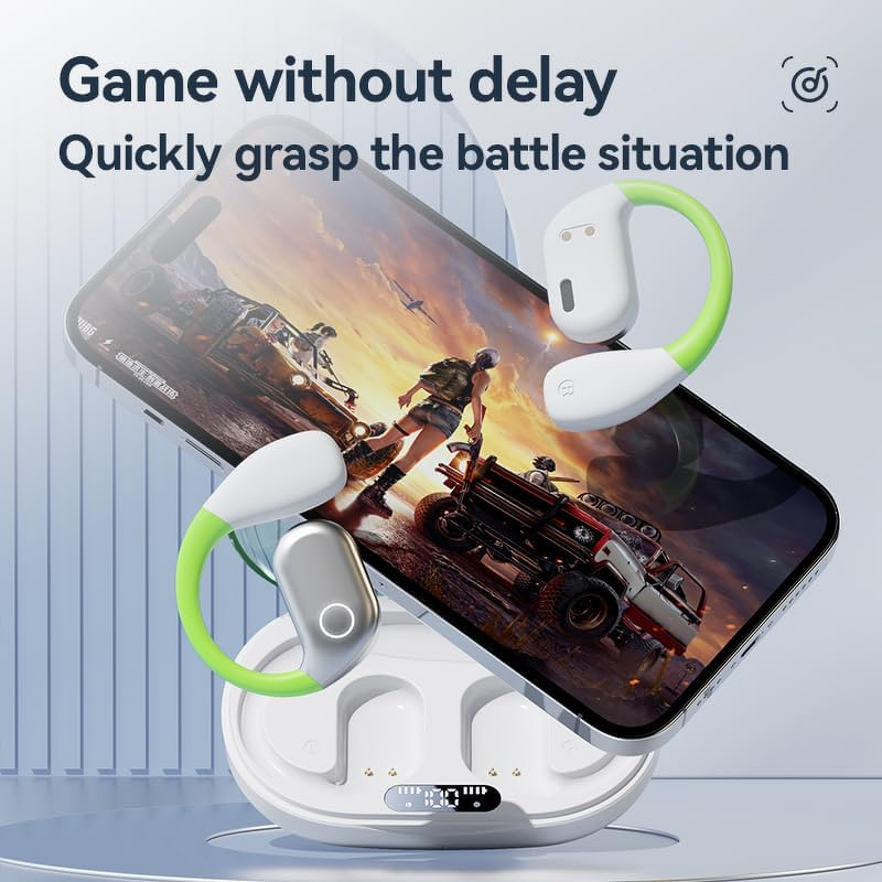 OWS Earphones - Manufacturer Open Ear LED Indicator ENC Noise Cancelling Stereo Bass