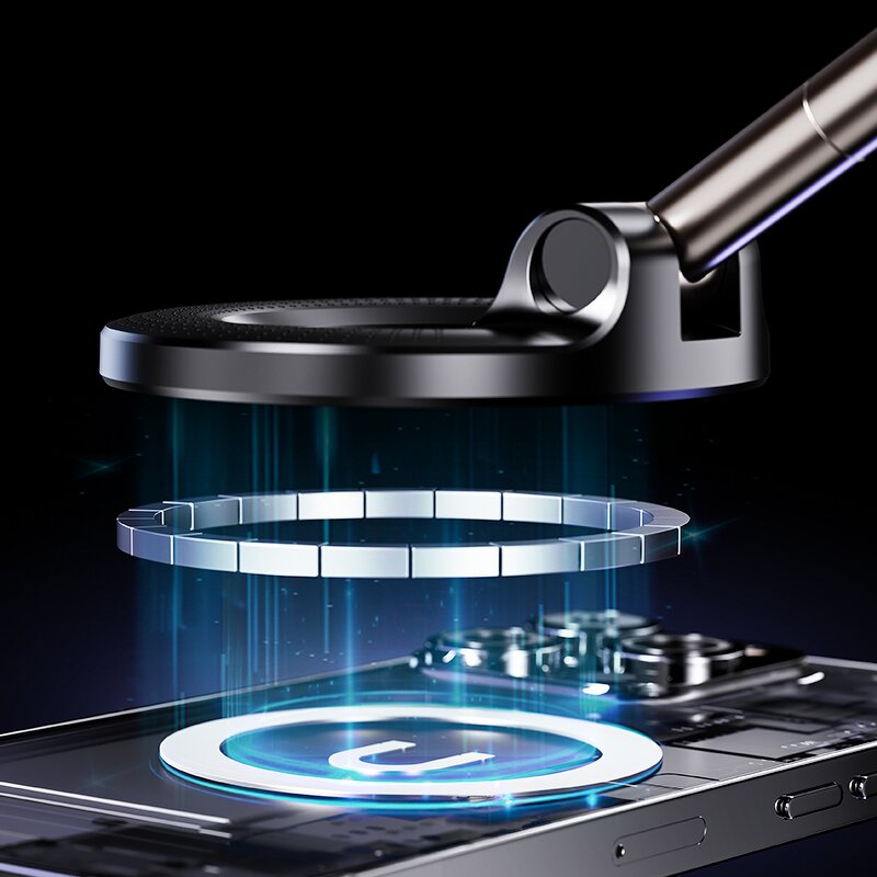 Phone Holder - Manufacturer 360° Vacuum Magnetic Suction Extendable Car Gym Mirror Shower