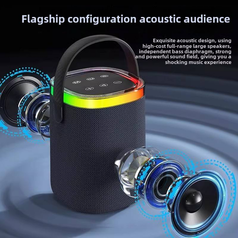 BT Speaker - Manufacturer Wireless IPX5 Waterproof RGB BT5.3/AUX TWS Metal Cabinet