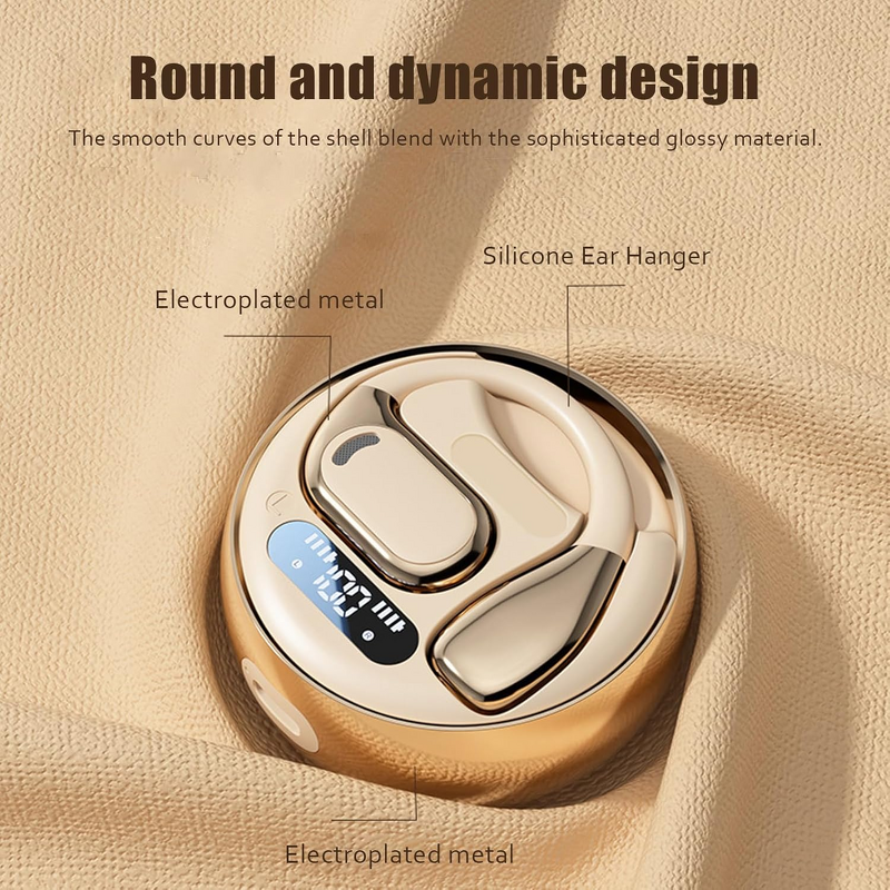 Open-Ear Earbuds - Manufacturer Wireless Sports LED 50H Playback Bass iPhone Android