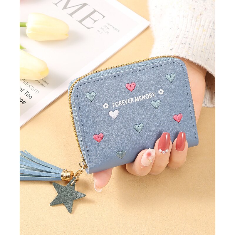 Women's Wallet - Manufacturer Multi-Functional Folding Zipper Card Holder Money Clip Small