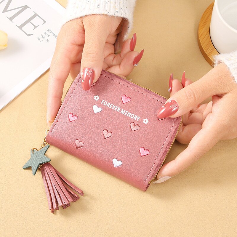 Women's Wallet - Manufacturer Multi-Functional Folding Zipper Card Holder Money Clip Small