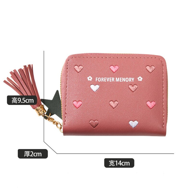 Coin Purse - Manufacturer Mini PU Lychee Pattern Card Holder Wallet Handbag for Women
