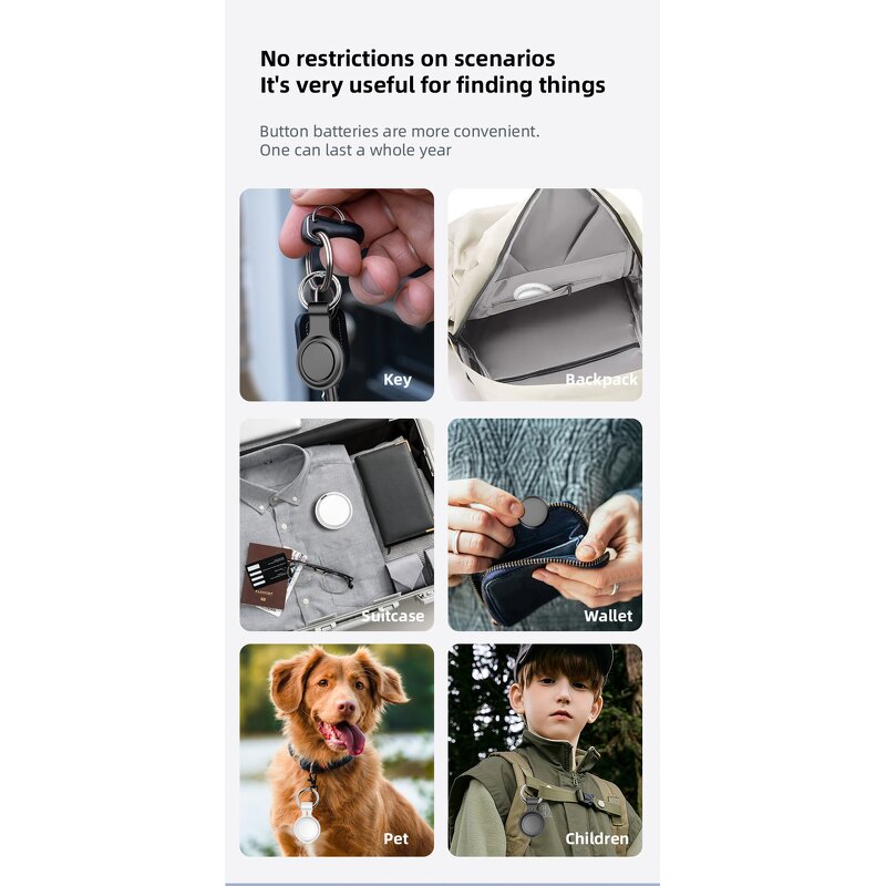 Smart Tracker - Manufacturer X01D Key Chain Pet Child Wallet iPhone iPad Global Locator