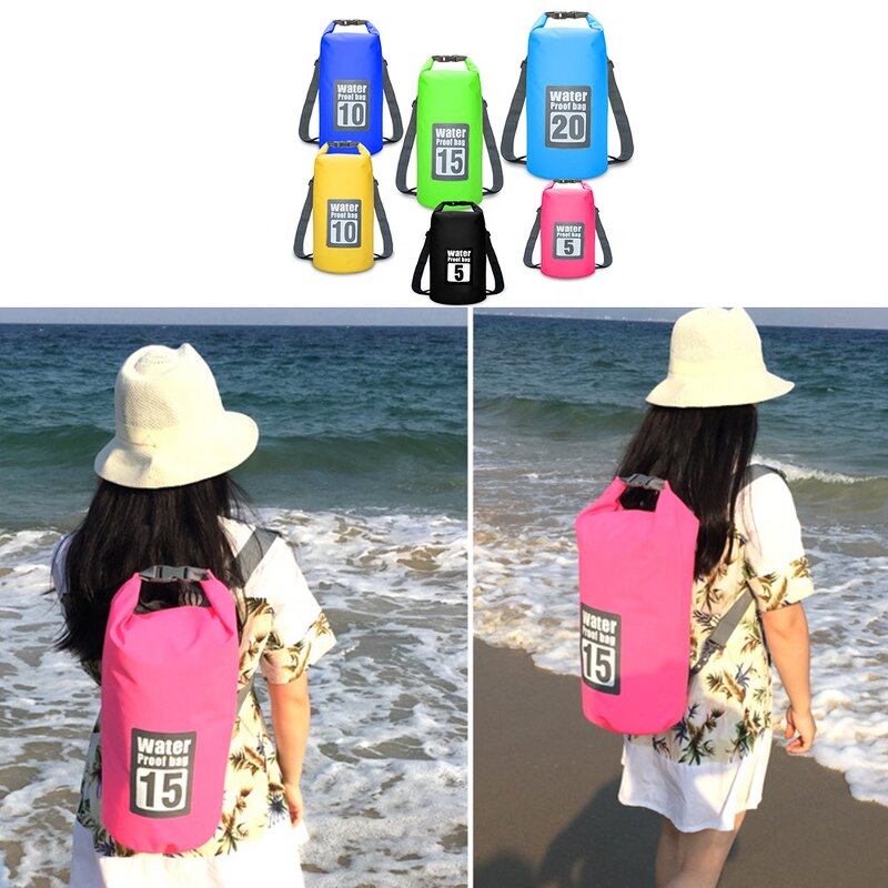 Dry Bag - Manufacturer 10L Floating Waterproof Roll Top Backpack Fishing Boating Kayaking