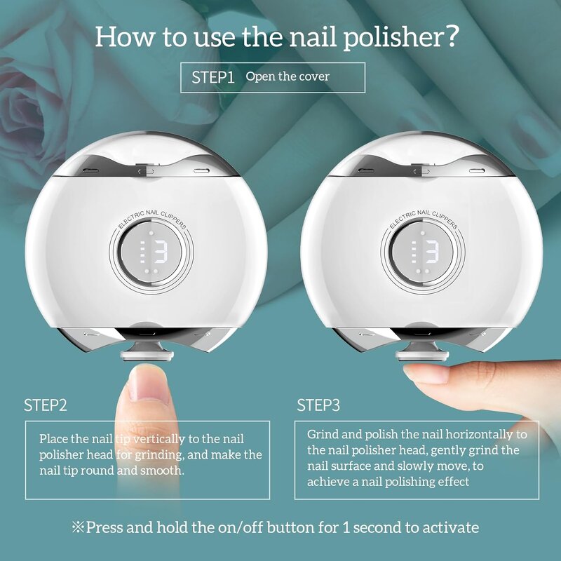 Nail Clippers - Manufacturer 609 3 in 1 3 Speeds Type-C Rechargeable Baby Kids Adults