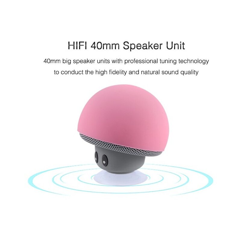 Shower BT Speaker Manufacturer - Cute Mini Mushroom Wireless Portable Waterproof