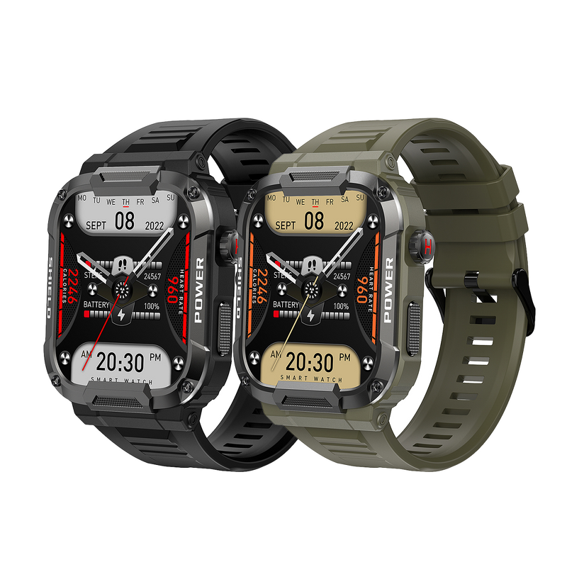 Sports Smartwatch Manufacturer - MK66 Men's with Heart Rate IP67 & OEM