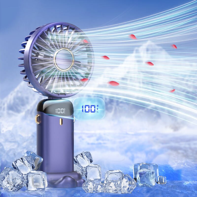 Portable Electric Fan Manufacturer - Mini USB Rechargeable Foldable with LCD