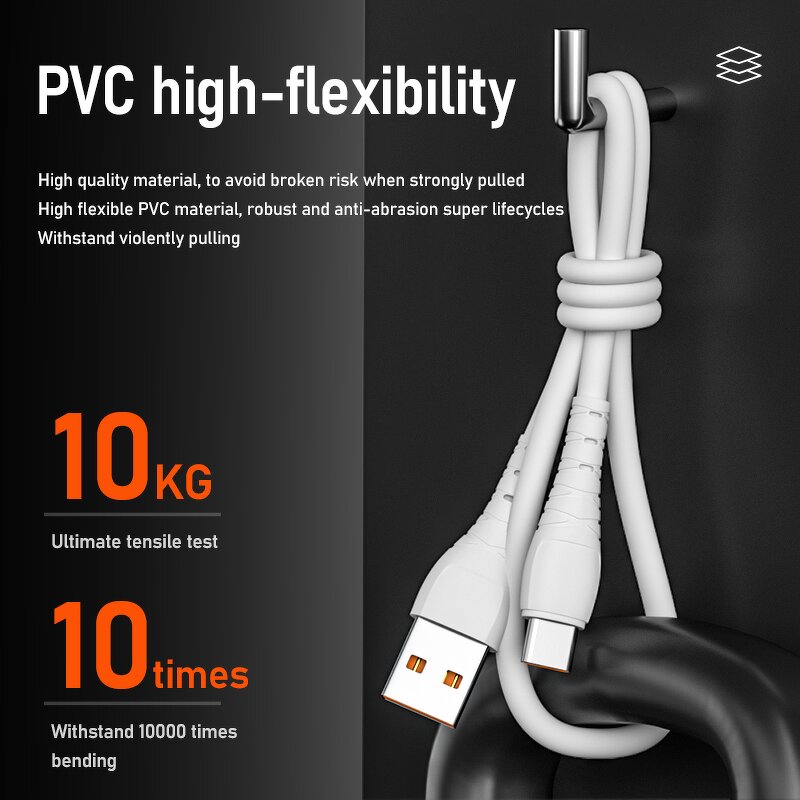 USB Data Cables Manufacturer - Type C 3A 1Meter for Computer Use