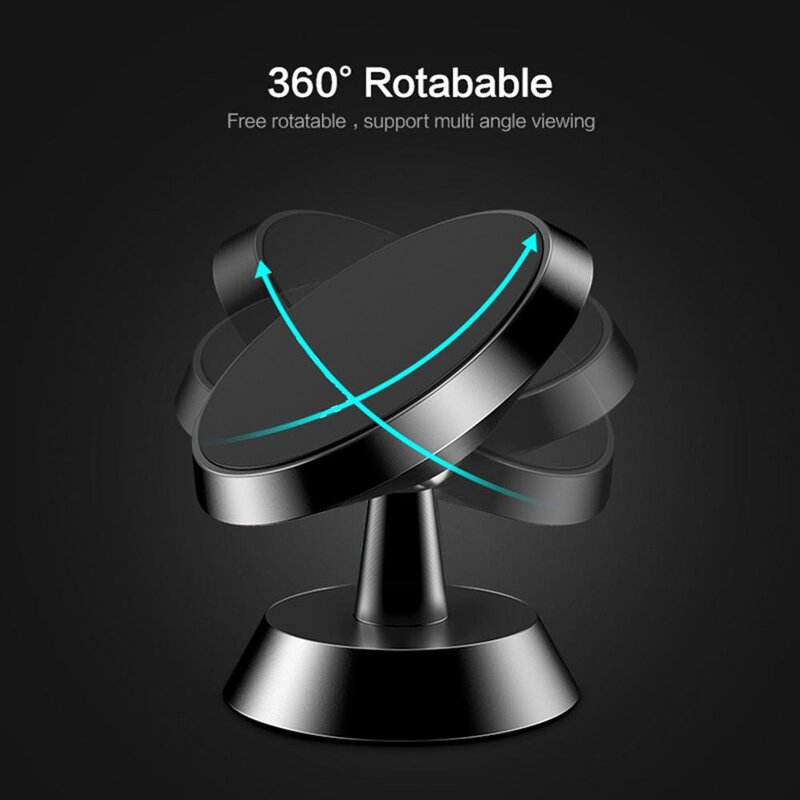 Car Phone Holder Manufacturer - 360 Degree Rotating Magnetic Flexible 3M