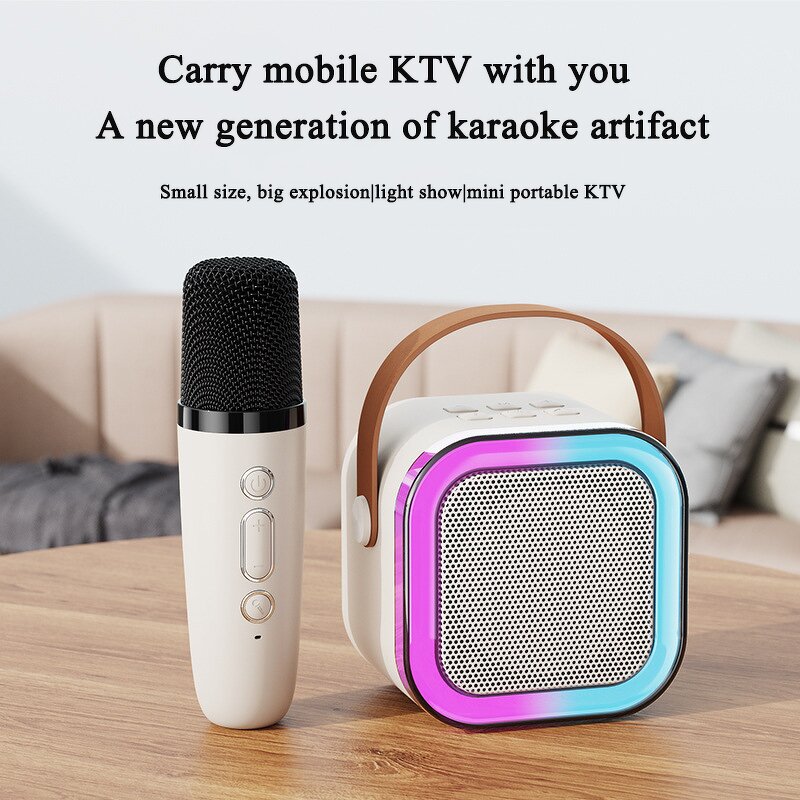 Karaoke Speaker Manufacturer - K12 Portable with Mic RGB Color Light