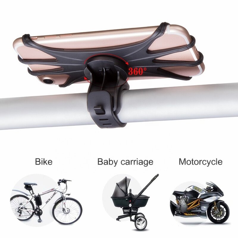 Bicycle Phone Holder Manufacturer - Universal Adjustable Silicone for Motorcycle