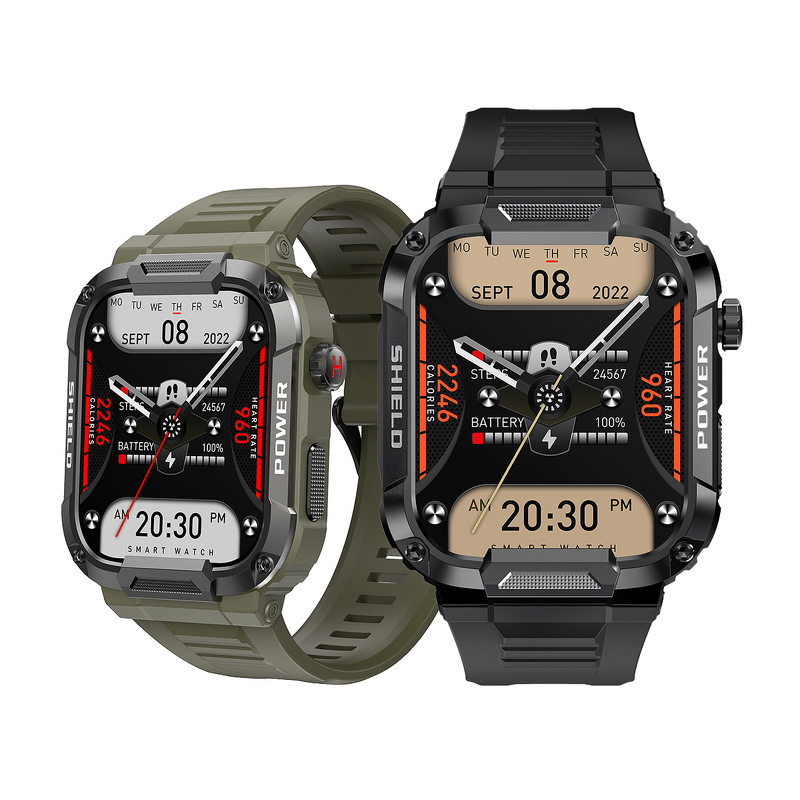 Sports Smartwatch Manufacturer - MK66 Men's with Heart Rate IP67 & OEM