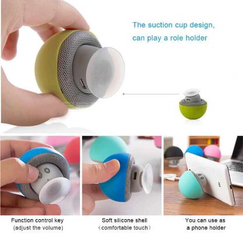 Shower BT Speaker Manufacturer - Cute Mini Mushroom Wireless Portable Waterproof